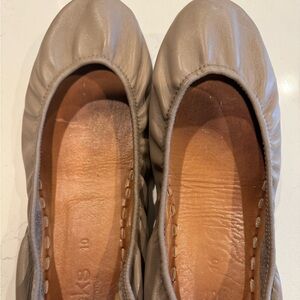 Taupe Tieks size 10